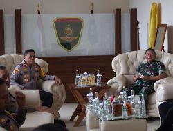 Kapolres Gowa Dampingi Kapolda Sulsel Silaturahmi ke Pangdiv 3 Kostrad Pakatto