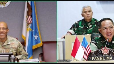 Peningkatan Kerja Sama Militer Indonesia-AS Melalui Vicon Panglima TNI