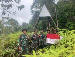 Garda Terdepan Kedaulatan Negara, Satgas Pamtas Yonarmed 11 Kostrad Laksanakan Patroli Patok