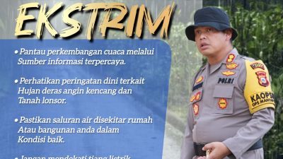 Kapolres Gowa Imbau Warga Waspada Cuaca Ekstrem di Musim Hujan