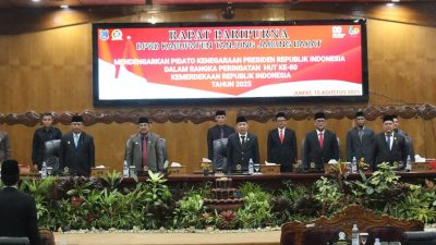 DPRD Tanjab Barat Gelar Rapat Paripurna Dengarkan Pidato Kenegaraan HUT ke-80 RI